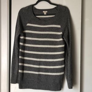 SOLD J.Crew Factory thermal striped sweater size m